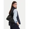 Usnjena torbica Tommy Hilfiger črna barva, AW0AW18307