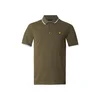 Lyle & Scott Majica oliva / bela