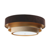 Plafonska lampa TRINITI 2xE27/60W/230V, braon/zlatna/bež