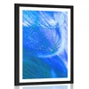 Plakat s paspartujem čudoviti regrat v modri varianti - 40x60 no frame