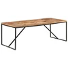 Blagovaonski stol 200 x 90 x 76 cm masivno drvo bagrema i manga