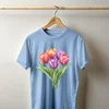 Camiseta Majica sa štampanim printom Cam 956, Unisex, Cijan