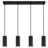 Globo 57918-4HB - Luster na sajli JAMES 4xGU10/25W/230V crna