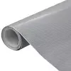 Folije za automobil 2 kom 4D srebrne 100 x 150 cm + 50 x 150 cm