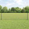 Zavarena žičana ograda s postom 100 x 0,5 m Siva Mreža