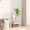 Cijevna polica s pohranom Bijelo 42,5 x 27 x 91,5 cm Aluminij