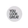 Lessentiel Maison Prostirka You Look Great, 90x90cm, Bela
