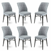 HANAH HOME Set 6 stolica Flex Grey Black