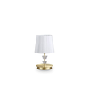 Ideal Lux - Kristalna stona lampa PEGASO 1xE14/28W/230V zlatna