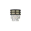 Zuma Line W0525-01A-P7D7 -Zidna svetiljka NAICA 1xG9/42W/230V crna/zlatna