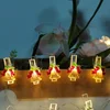 LED svetleći niz štipaljke zvončići 0.9m