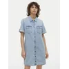 VERO MODA Dolga srajca Jennie svetlo modra
