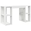Stol s policom Bijelo 130 x 50.5 x 75 cm Konstruirano drvo