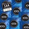 EXS Regular 54mm Premium Latex Condoms 144-Pack, Flared Shape EXS031B