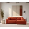 Atelier del Sofa Ugaona garnitura Pirlo 145x43x206cm Narandžasta