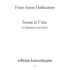 HOFFMEISTER:SONATE IN F-DUR CLARINET AND PIANO