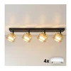 Brilagi - LED RGB prigušiva spot svetiljka AURA LUX 4xGX53/14W/230V Wi-Fi Tuya crna/zlatna