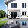 Bioklimatska pergola Antares — Stenska/3 x 3.6/Ivory krem/Ročni
