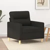 Fotelja crna 60 cm Tkanina