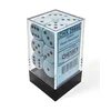 Kockice Chessex - Opaque - Pastel Blue-Black 12mm (12)