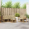 Set vanjskih sofa s jastukom 6 pcs Bijela i bež