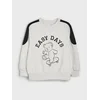 Sinsay - Opušteni crewneck duks sa printom medvedića - svetlo siva