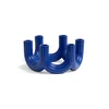 &k amsterdam Dekorativen svečnik churros blue 11 cm