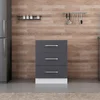 Hanah Home kuhinjski element Minar 4164, 60 cm, beli / antracit