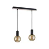 Luster na sajli JANTAR WOOD 2xE27/60W/230V