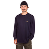 Carhartt WIP Chase moška majica z dolgimi rokavi dark navy/gold