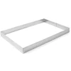 shumee Pravokotni pekovski slaščičarski rob iz nerjavečega jekla 585x385x60mm Hendi 512425