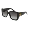 Gucci GG0141SN 001 ONE SIZE (53) Črna/Siva
