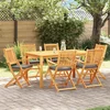 Sklopiva stolica s jastukom 6 pcs Siva 49 x 57,5 x 92 cm