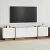 HANAH HOME Polica za TV Lowen White Atlantic Pine