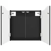 Kabinet za mete Crna 56 x 12 x 63 cm Konstruirano drvo