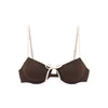 Copenhagen Studios Bikini zgornji del Mix-Kini temno rjava/volneno bela