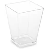 WIMEX s.r.o. Posoda za prigrizke (PS) kvadratna prozorna 58 x 58 x 76 mm 160ml [20 kosov]