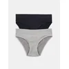 Sinsay - Rebraste gaćice 2 pack - crno