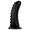 BUTTR Double Ribbed Butt Plug 26cm Black