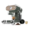 Espresso kavni aparat z ročico 3 v 1 z lesenimi detajli Matte Green 1,2L 55472