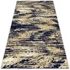 Decormat Zunanja preproga Rumeni retro pasovi 100x150 cm
