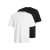 JACK & JONES Majica Bradley  temno modra / bela