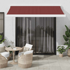Tenda na ručno uvlačenje bordo 350 x 250 cm