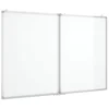 Vidaxl Magnetna tabla zložljiva 100x80x1,7 cm aluminij