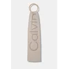 Šali Calvin Klein Bold Logo 2-Tone Wool Scarf White Universal