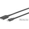 eSTUFF Kabel Lightning MFI 1,5m kovinsko siv