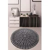 Conceptum Hypnose Tepih Buio, O100cm, Crno-beli