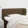 Vidaxl vidaXL Vzglavje s krilci temno rjavo 103x23x78/88 cm blago