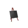 Tabla Securit Mini štafelaj mahagoni 24x11 cm