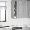 Vidaxl Viseča omarica Siva Sonoma 20 x 29,5 x 100 cm Inženirski les
